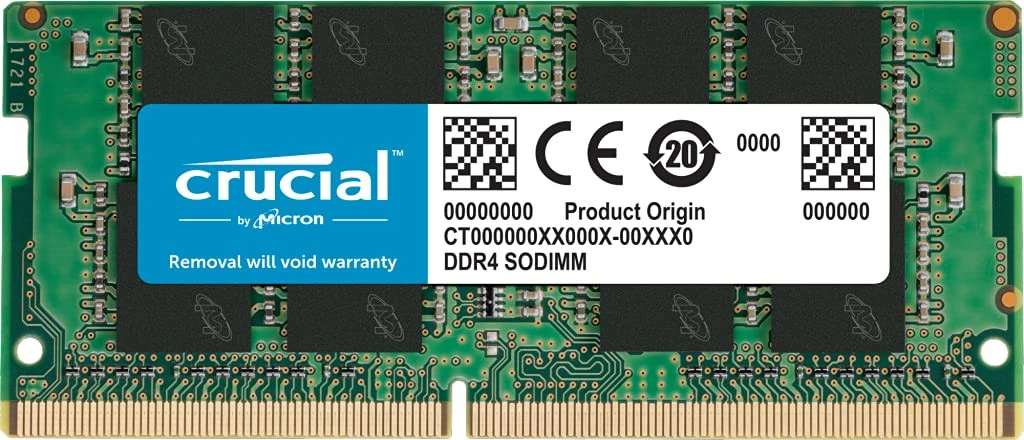 Crucial Notebook 16GB DDR4 3200Mhz CL22 1.2V SODIMM RAM - CT16G4SFD932A