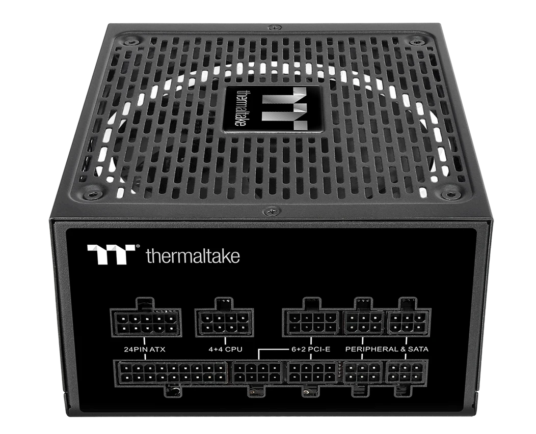 Thermaltake Toughpower GF1 850 Watt Power Supply, Full Modular, 80 Plus Gold, PSU, Single Rail, 70A, 140mm Fan, ATX, Black | PS-TPD-0850FNFAGK-1