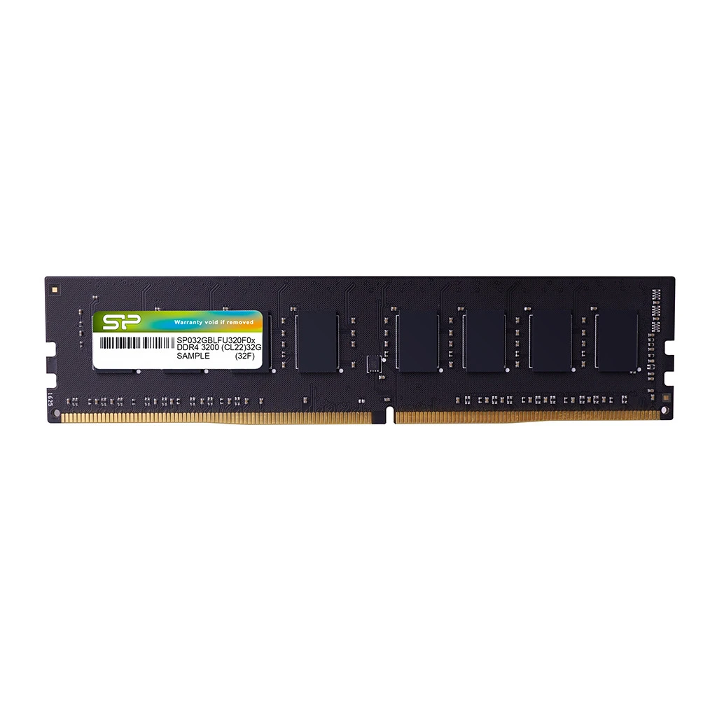 Silicon Power 16GB DDR4 1.2v 3200Mhz CL22 UDIMM RAM Memory Module for Desktops, Black