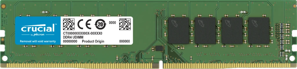Crucial Basics 8GB DDR4 1.2v 2666Mhz CL19 UDIMM RAM Memory Module for Desktops, Green -