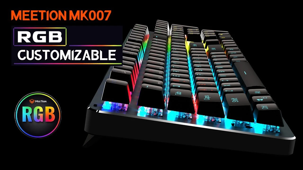 MeeTion MT-MK007 RGB Backlit Mechanical Gaming Keyboard