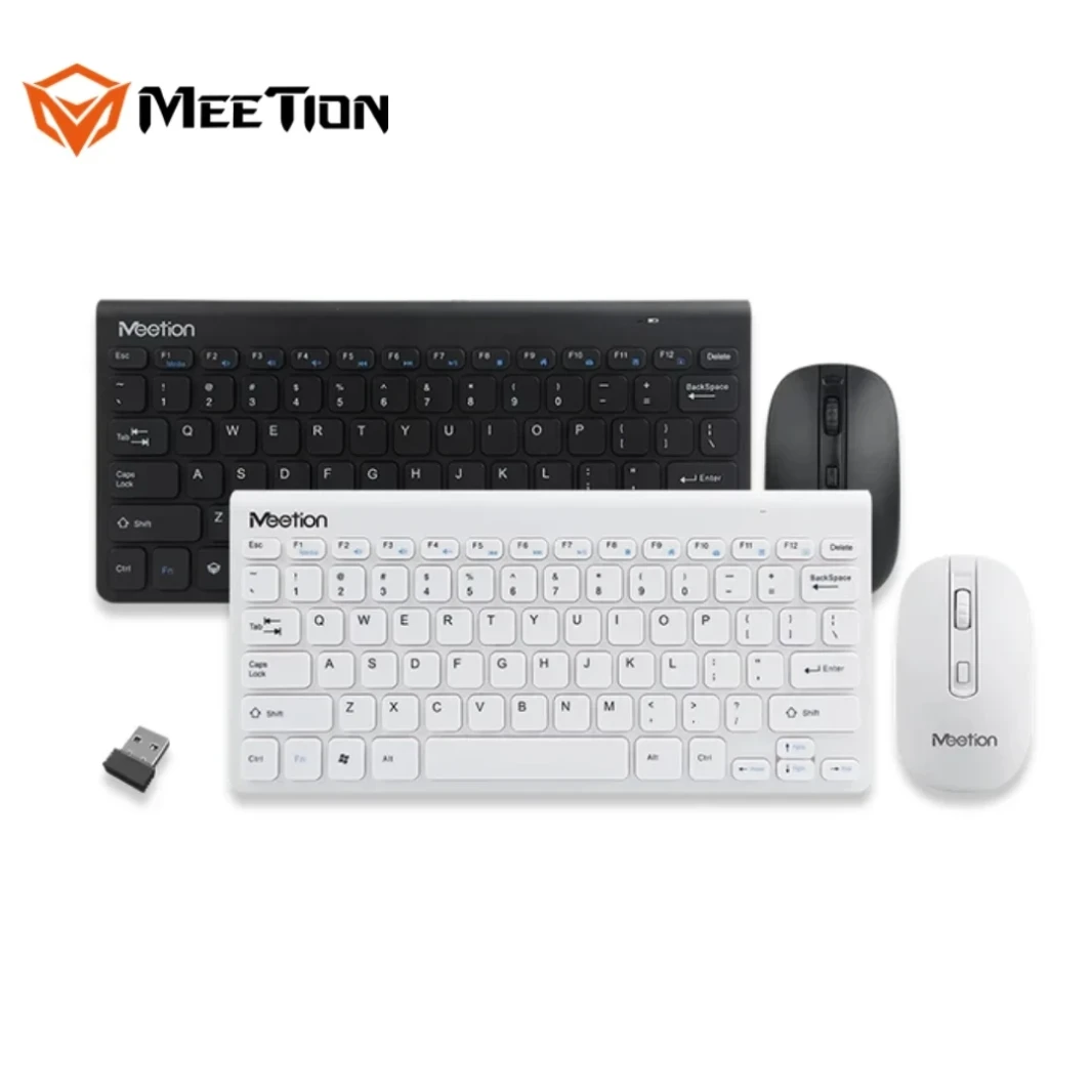 Meetion MINI4000 2.4GHz Wireless Mouse & Keyboard Combo BLACK/WHITE