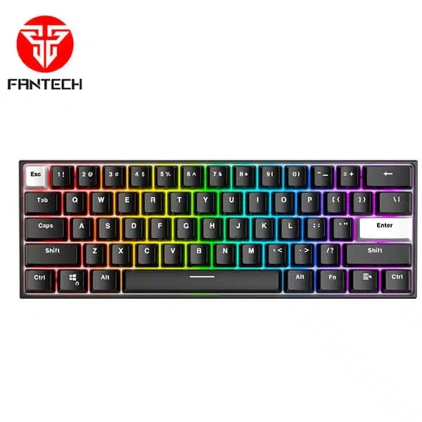 FANTECH MAXFIT61 FROST MK857 WIRELESS RGB MECHANICAL KEYBOARD – 3 CONNECTION MODES