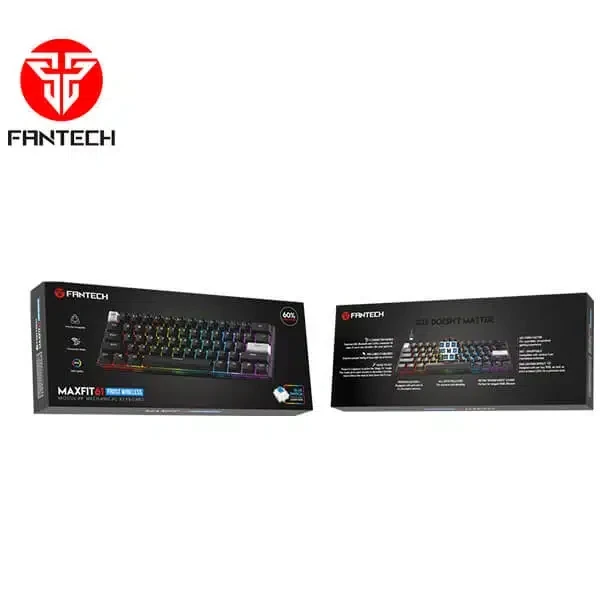 FANTECH MAXFIT61 FROST MK857 WIRELESS RGB MECHANICAL KEYBOARD – 3 CONNECTION MODES
