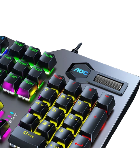 AOC GK420 Wired Mechanical Keyboard 104 Keys LED RGB