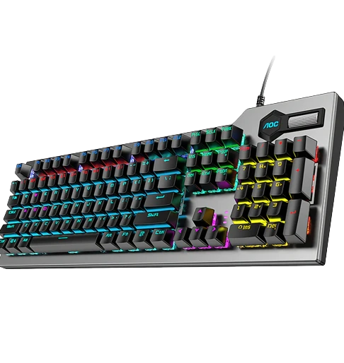 AOC GK420 Wired Mechanical Keyboard 104 Keys LED RGB