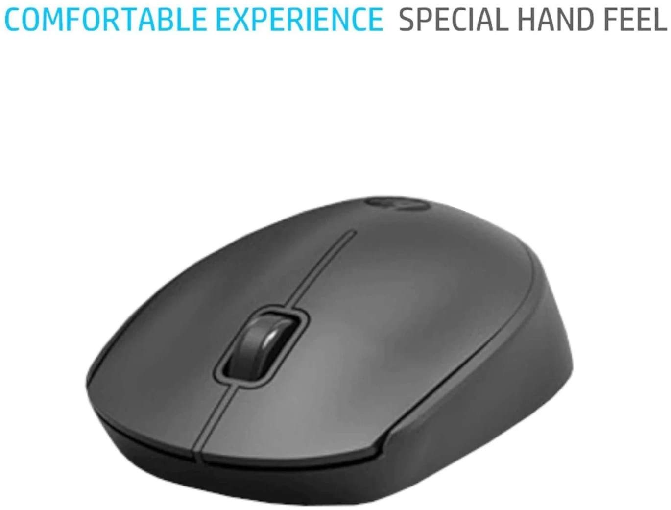 HP CS10 Wireless Keyboard Mouse Combo, 2.4 GHz Wireless Connection, Ergonomic Design, Energy and Electricity Saving, Plug and Play, Intelligent Dormancy, Drop Key Cap, 1600 dpi - Black