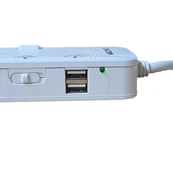 LINKCOMN LINKCOMN Power strip { 4 sockets / 2 USB outputs / 2 meters cable length / 2500W rated power / 10A rated current } LC-PS423