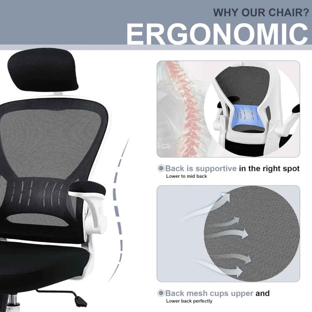 (chair) office chair with arm