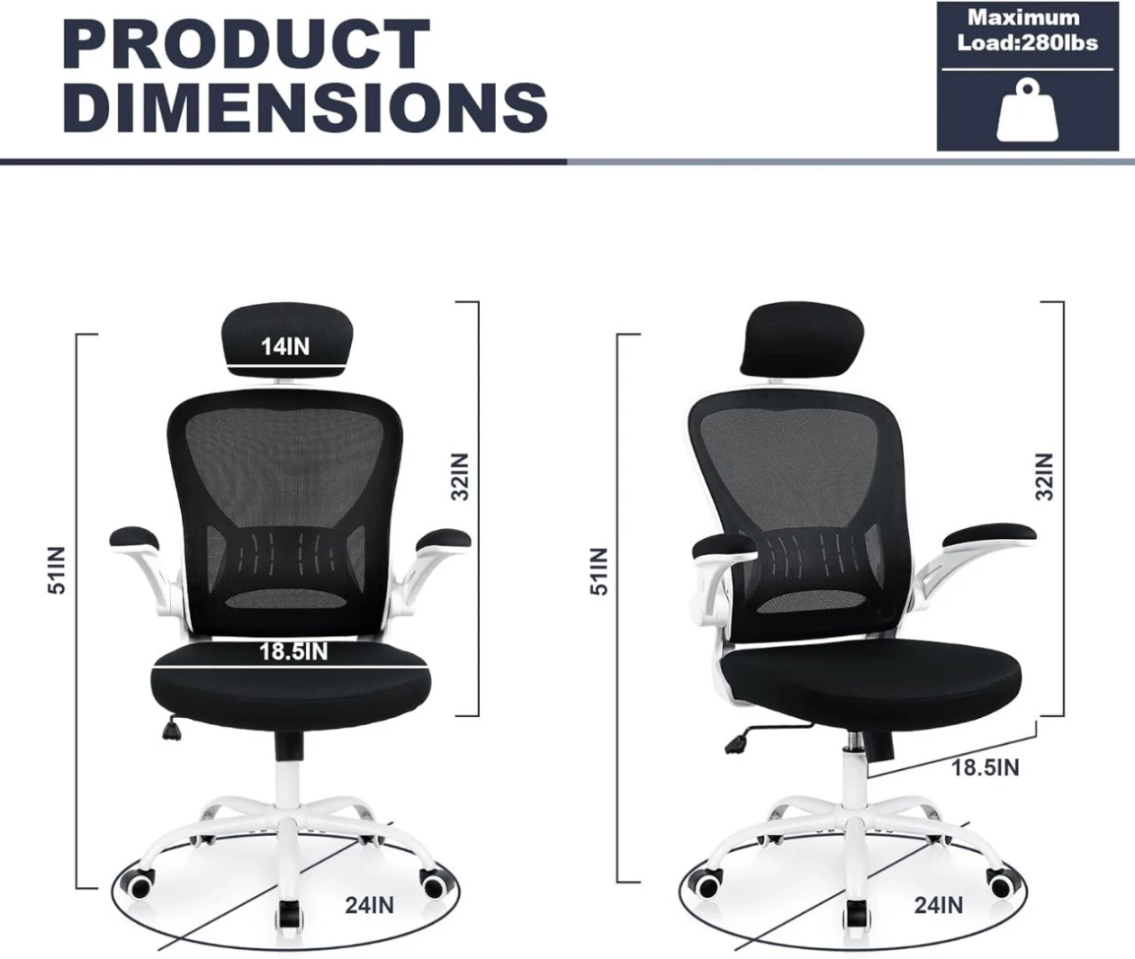 (chair) office chair with arm