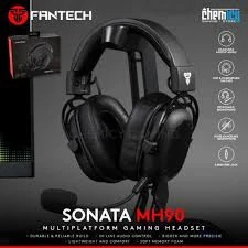 FANTECH SONATA MH90 MULTI PLATFORM GAMING HEADSET Speaker Driver 53mm Memory Foam Detachable Microphone Lightweight & Durable Multi-Platform Compatibility Adjustable Earcup Adjustable Headband