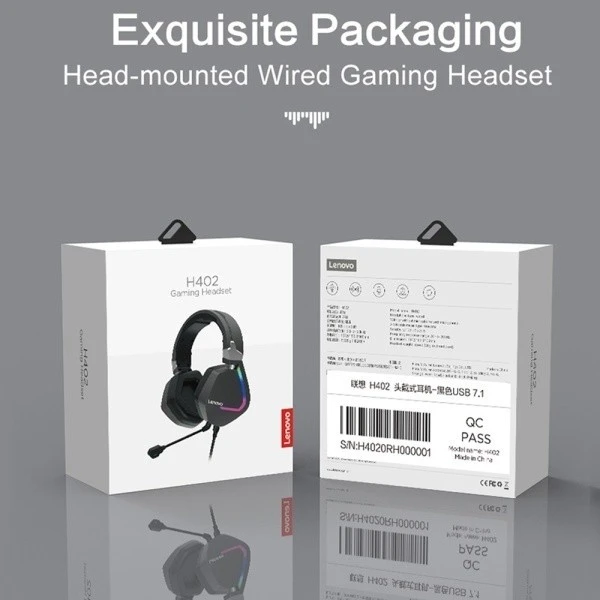 Lenovo H402 Wired Gaming Headphones with Active Noise Reduction