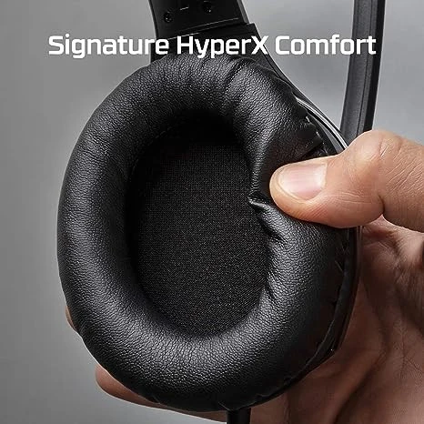 HyperX Cloud Stinger S – Gaming Headset, for PC, Virtual 7.1 Surround Sound, Lightweight, Memory Foam, Soft Leatherette, Durable Steel Sliders, Swivel-to-Mute Noise-Cancelling Microphone, Black