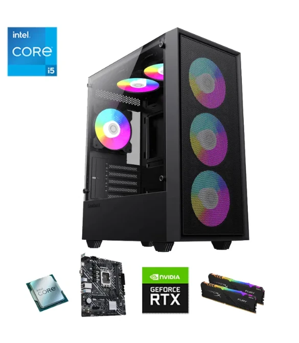 Gaming PC Intel Core I5 12400F / Rtx 4060 8GB / 16GB Ram DDR4 - Custom Build