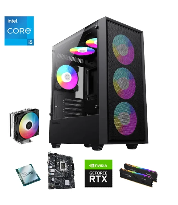 GAMING PC INTEL CORE I5 13400F / RTX 4060 8GB / 16GB RAM DDR4 /SSD NVME 1TB