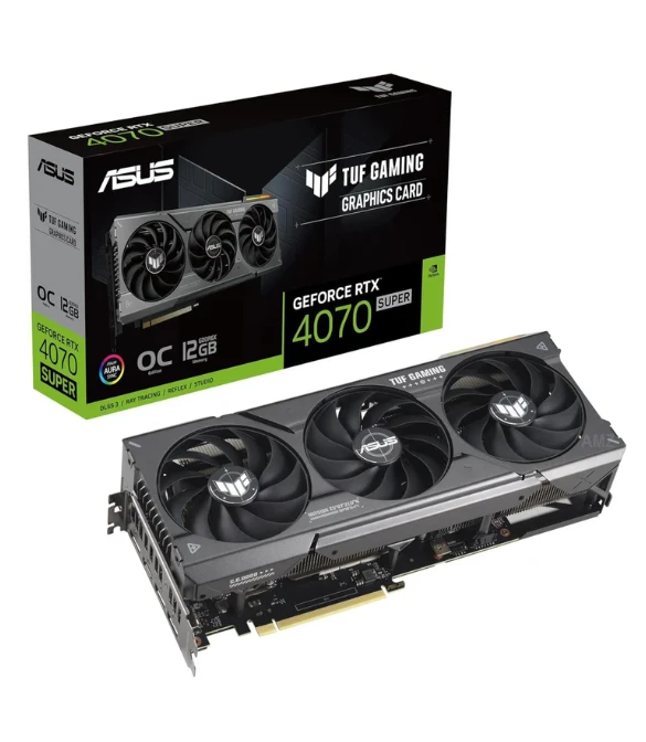 ASUS TUF Gaming GeForce RTX 4070 Super OC Edition Gaming Graphics Card PCIe 4.0, 12GB GDDR6X, DLSS 3
