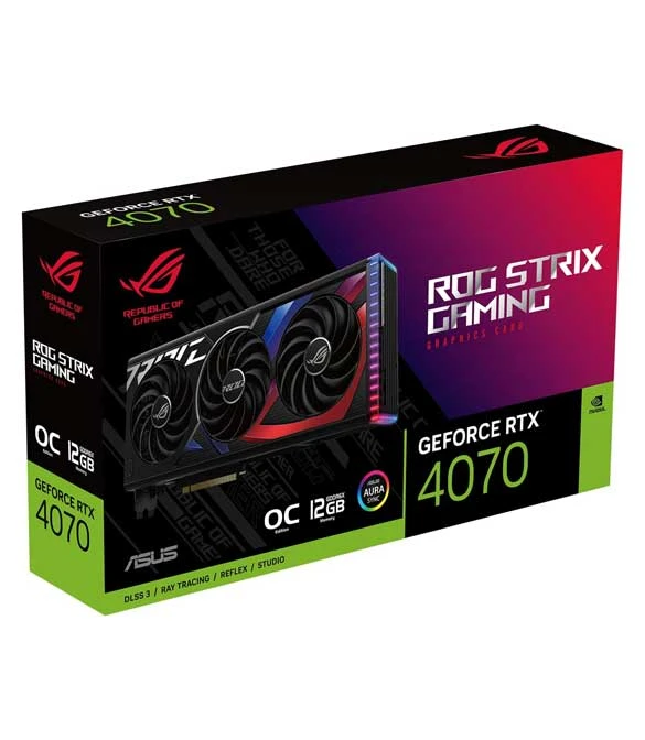 ASUS ROG STRIX GEFORCE RTX 4070 OC EDITION GAMING GRAPHICS CARD (PCIE 4.0, 12GB GDDR6X