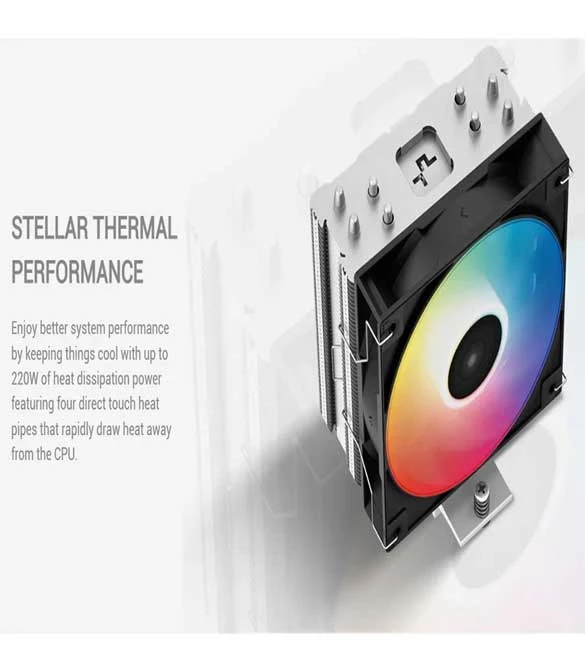 DEEPCOOL AG400 LED SINGLE TOWER 120 MM CPU AIR COOLER