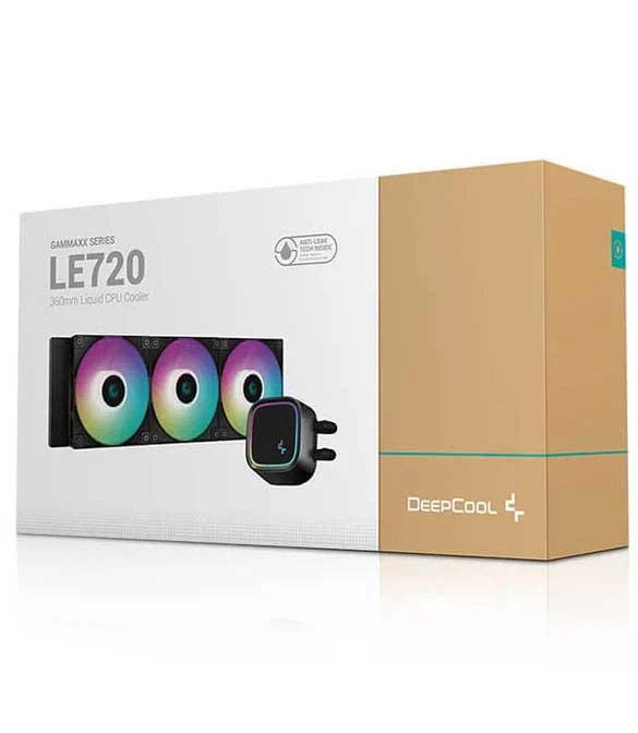 DEEPCOOL LE720 360MM ARGB CPU LIQUID COOLER/AIO - BLACK