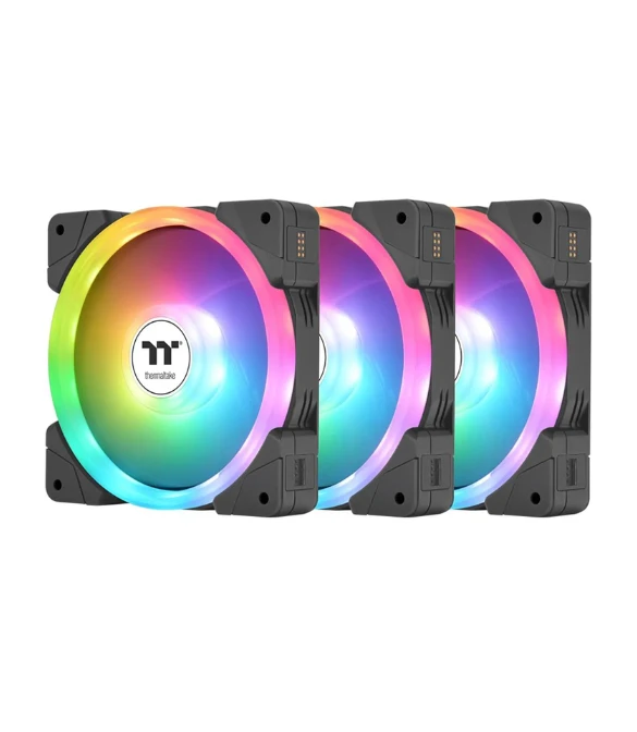 THERMALTAKE SWAFAN EX12 ARGB Sync PC Cooling Fan UP TO 2000 RPM, Magnetic Connection, BLACK