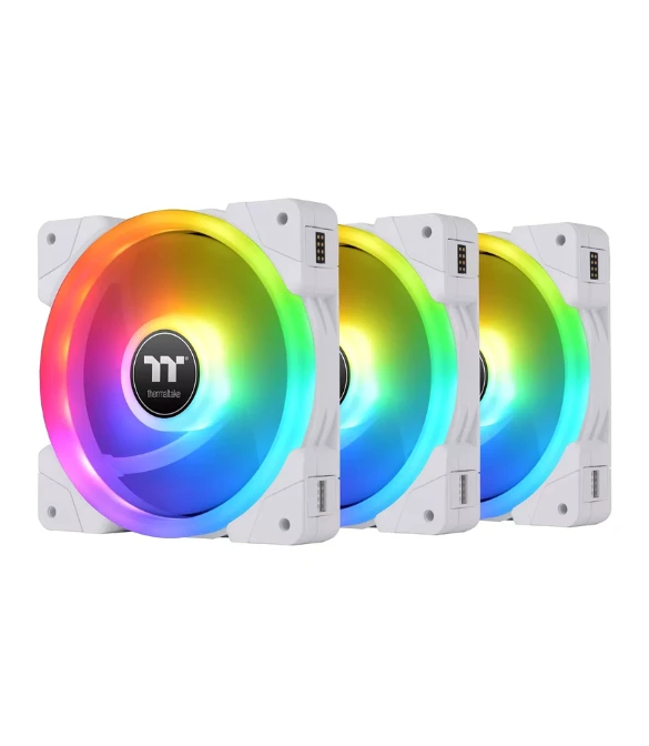 THERMALTAKE SWAFAN EX12 ARGB Sync PC Cooling Fan UP TO 2000 RPM, Magnetic Connection, WHITE