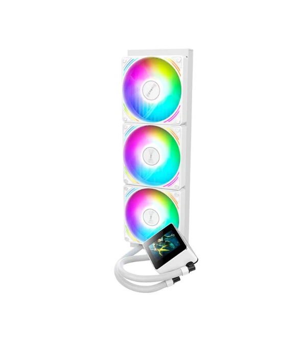 Huntkey MVP V360 3 Fans CPU Cooler -White