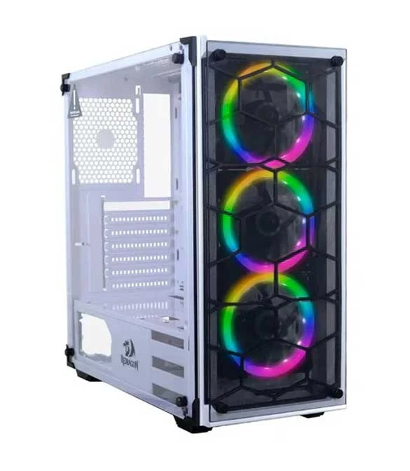 REDRAGON WHEEL JACK GC-606 WHITE GAME CASE WITH 3 RGB FAN