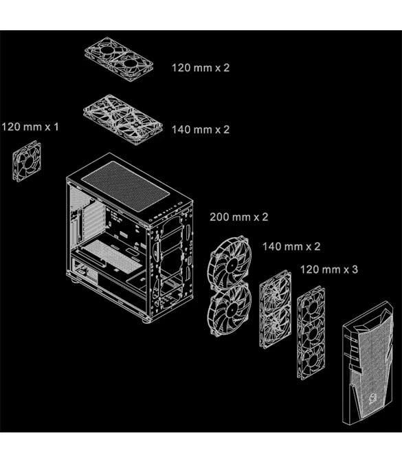 THERMALTAKE COMMANDER C32 TG ARGB EDITION