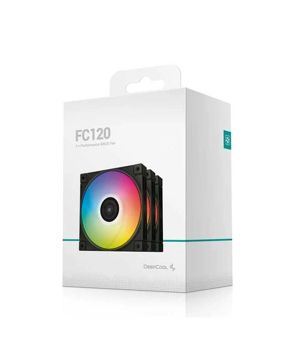 Deepcool FC120 Black 3 in 1 Pack Performance 120MM Argb Led Pwm Fans