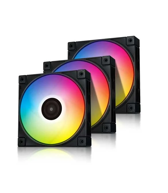Deepcool FC120 Black 3 in 1 Pack Performance 120MM Argb Led Pwm Fans