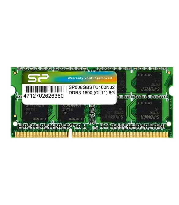 SILICON POWER 8GB DDR3 SODIMM-1600 MHZ FOR LAPTOP