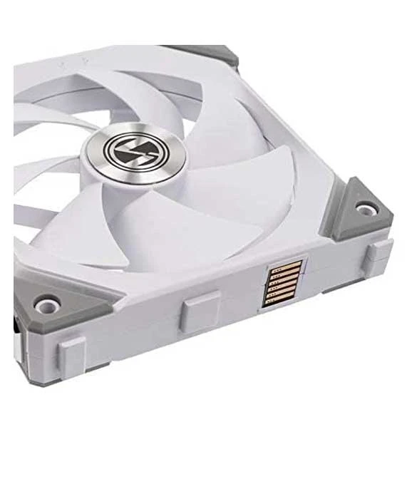 LIAN LI UNI FAN SL120 SINGLE PACK WHITE WITHOUT CONTROLLER (ARGB 120MM LED PWM DAISY-CHAIN)