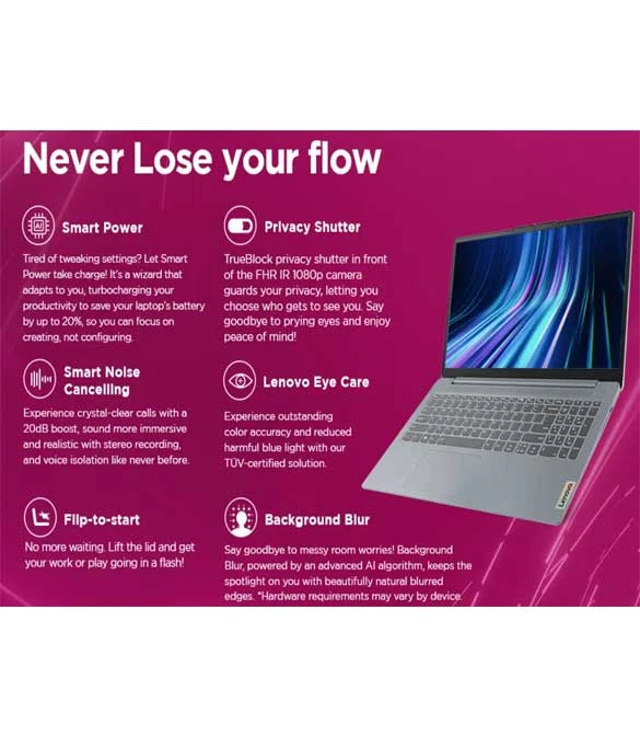LENOVO IdeaPad Slim 3 – (2024) 13th Gen Intel Core i7-13620H – RAM DDR5