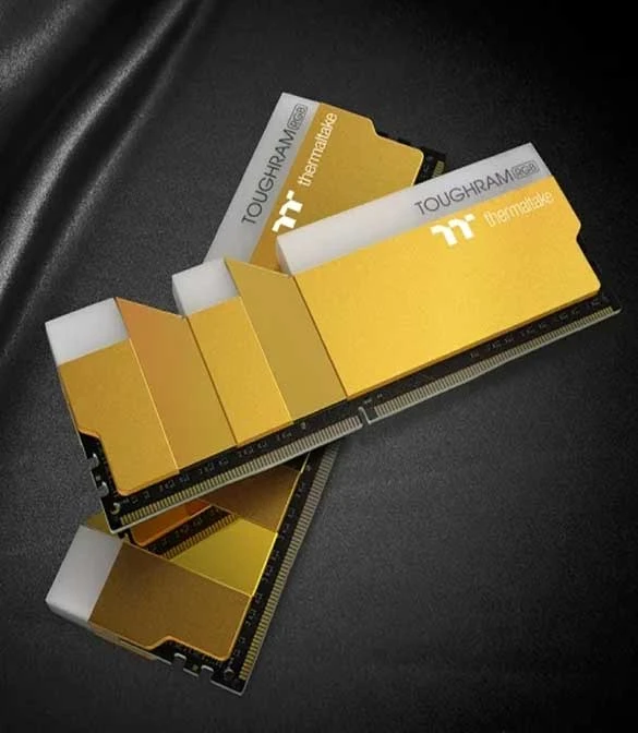THERMALTAKE TOUGHRAM RGB MEMORY DDR4 3600MHZ 16GB (8GB X2)-GOLD