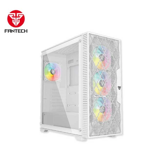 FANTECH RHOMBUS XL CG84 MID TOWER CASE – WHITE