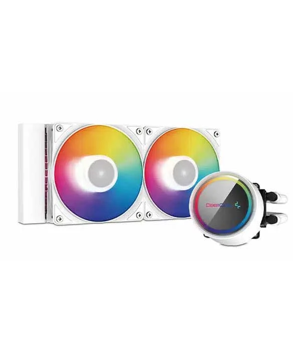 DEEPCOOL GAMMAXX L240 A-RGB AIO LIQUID CPU COOLER – WHITE