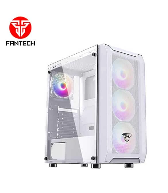 Fantech AERO CG80 RGB Middle Tower Case - White