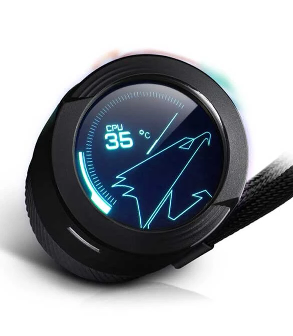 GIGABYTE AORUS WATERFORCE X 360 With LCD Display AIO Liquid Cooler