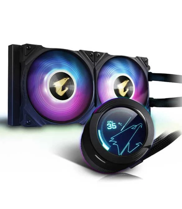 GIGABYTE AORUS WATERFORCE X 240 With LCD Display AIO Liquid Cooler