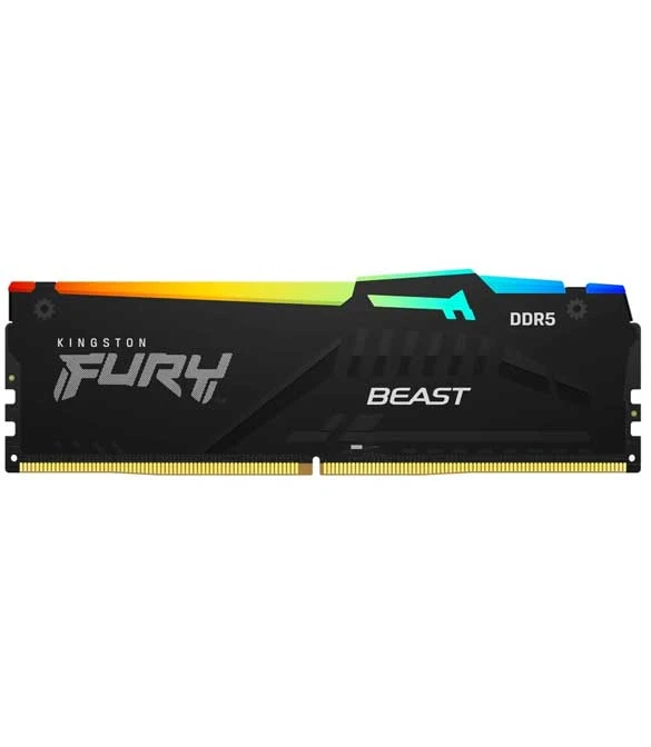 KINGSTON FURY BEAST RGB 16GB 5200MHZ DDR5 DESKTOP MEMORY SINGLE MODULE