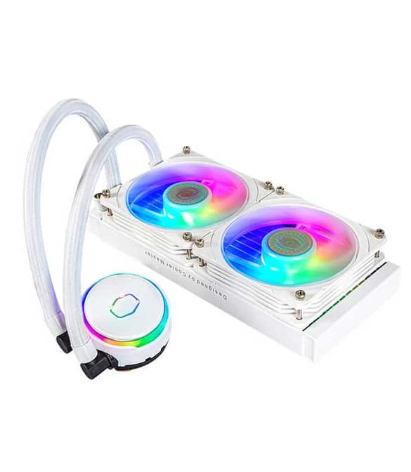 COOLER MASTER MASTERLIQUID PL240 FLUX ARGB WHITE EDITION CPU LIQUID COOLER