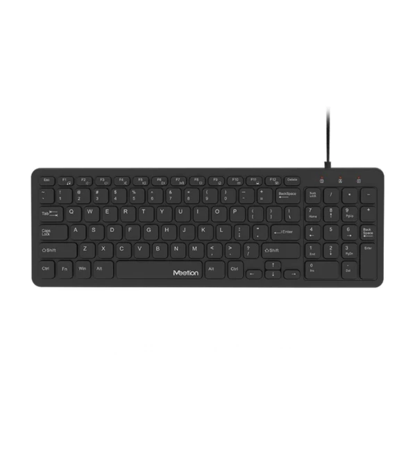 Meetion MT-K410 USB Wired Ultra Thin Chocolate Keyboard