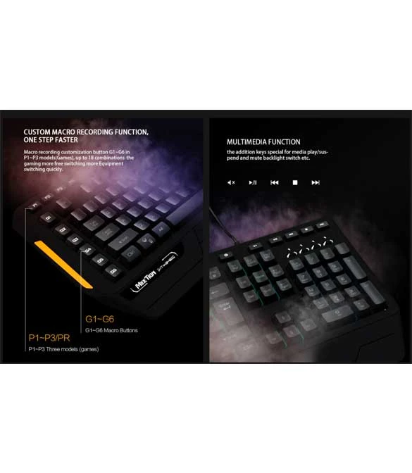 MeeTion MT-K9420 Custom Macro Pro Membrane Gaming Keyboard