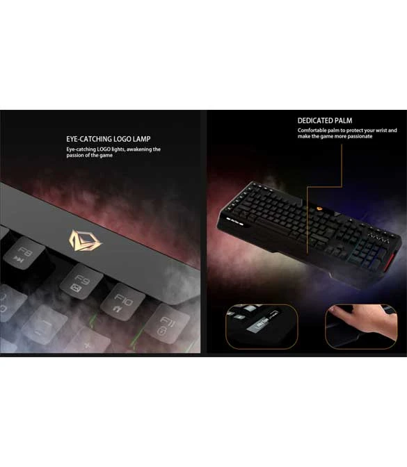 MeeTion MT-K9420 Custom Macro Pro Membrane Gaming Keyboard