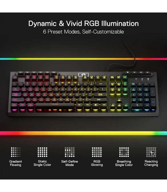 Redragon K513 RGB Membrane Gaming Keyboard