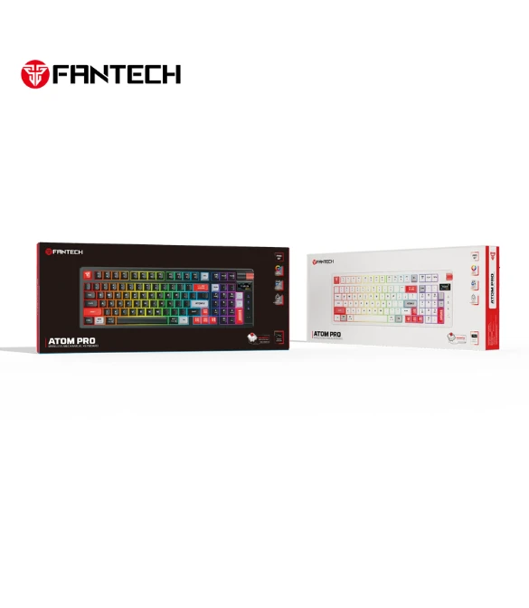 FANTECH MK918 ATOM PRO97 WIRELESS MECHANICAL GAMING KEYBOARD WHITE - RED SWITCH