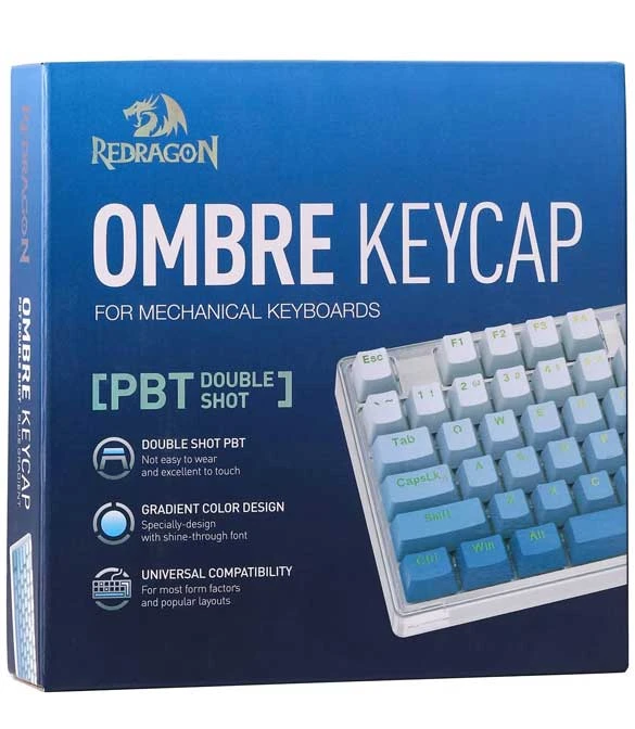 Redragon A134 Gradient Color Ombre Blue Keycaps