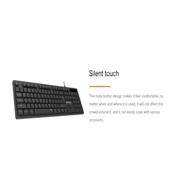 Meetion k300 USB Standard Wired Keyboard -Black