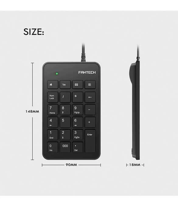 Genuine Fantech FTK-801 USB Numeric Keypad