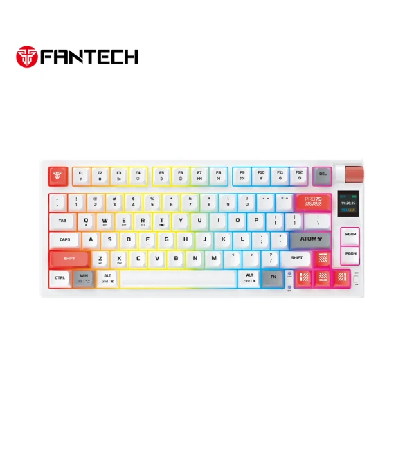 FANTECH MK917 ATOM PRO79 WIRELESS MECHANICAL GAMING KEYBOARD White - BLUE SWITCH